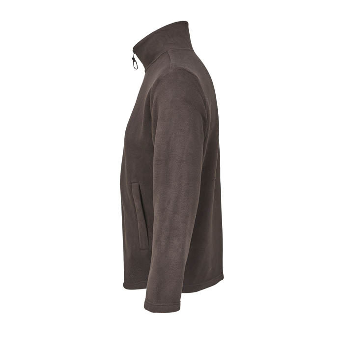 Veste unisexe micropolaire recyclée personnalisable NITRO Chocolat Foncé
